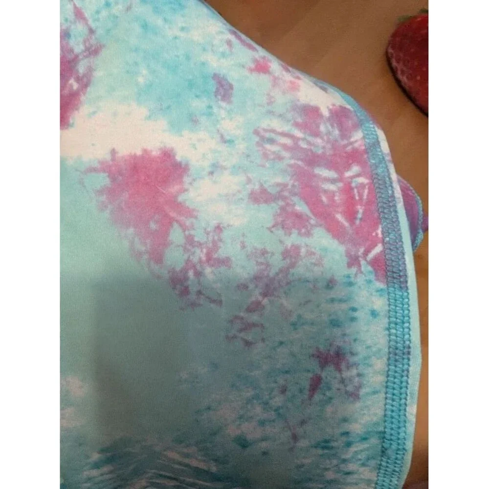 NWT Ivivva by Lululemon Tank (reversible) and Leggings set top 8 10 Girls blue